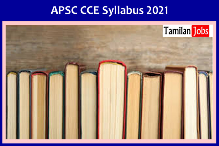 APSC CCE Syllabus 2021