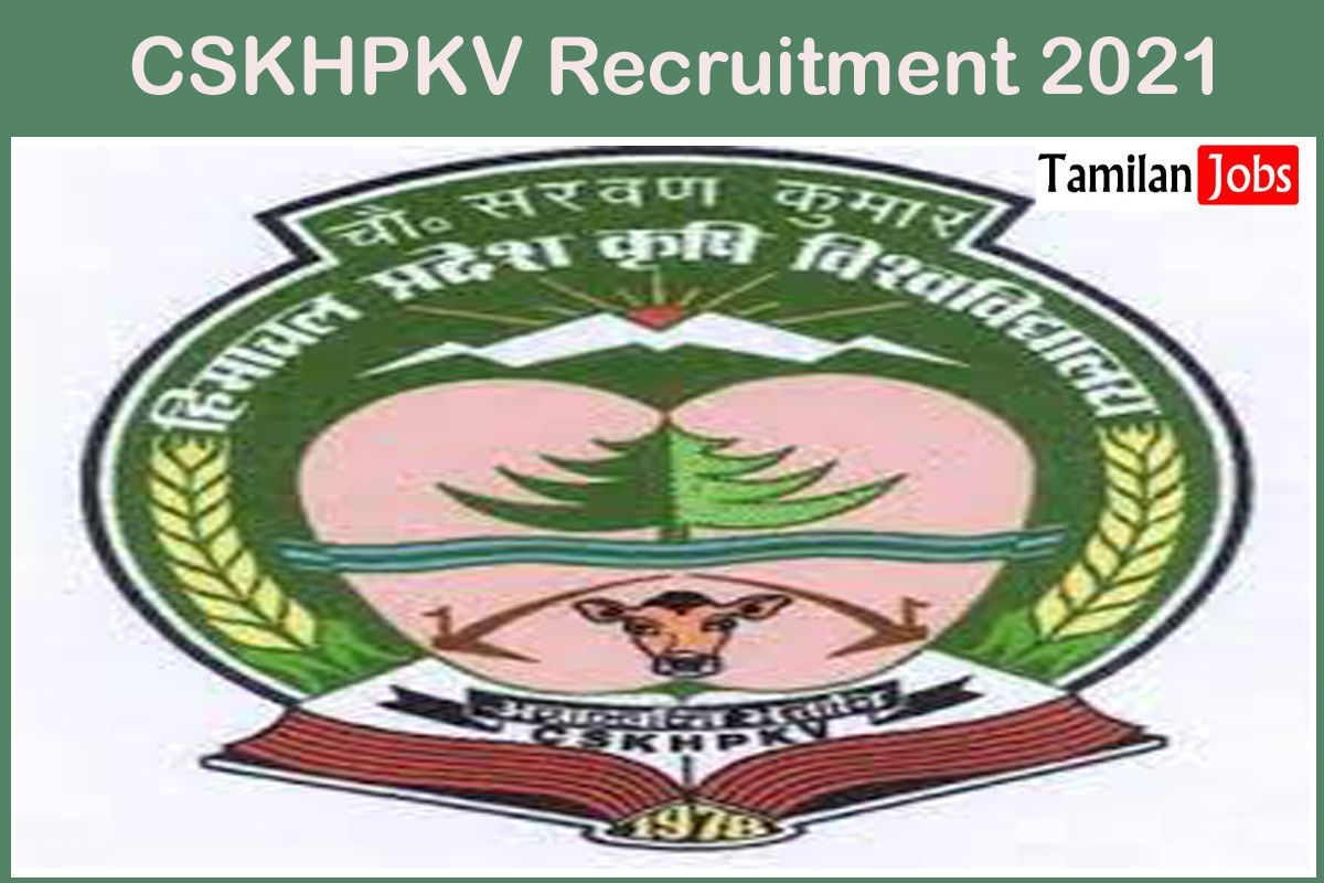 CSKHPKV Recruitment 2021