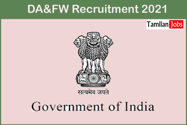 DA&FW Recruitment 2021