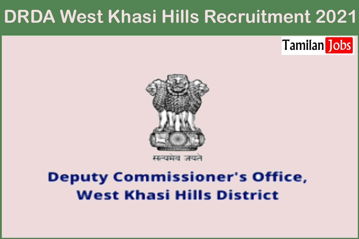 DRDA West Khasi Hills Recruitment 2021