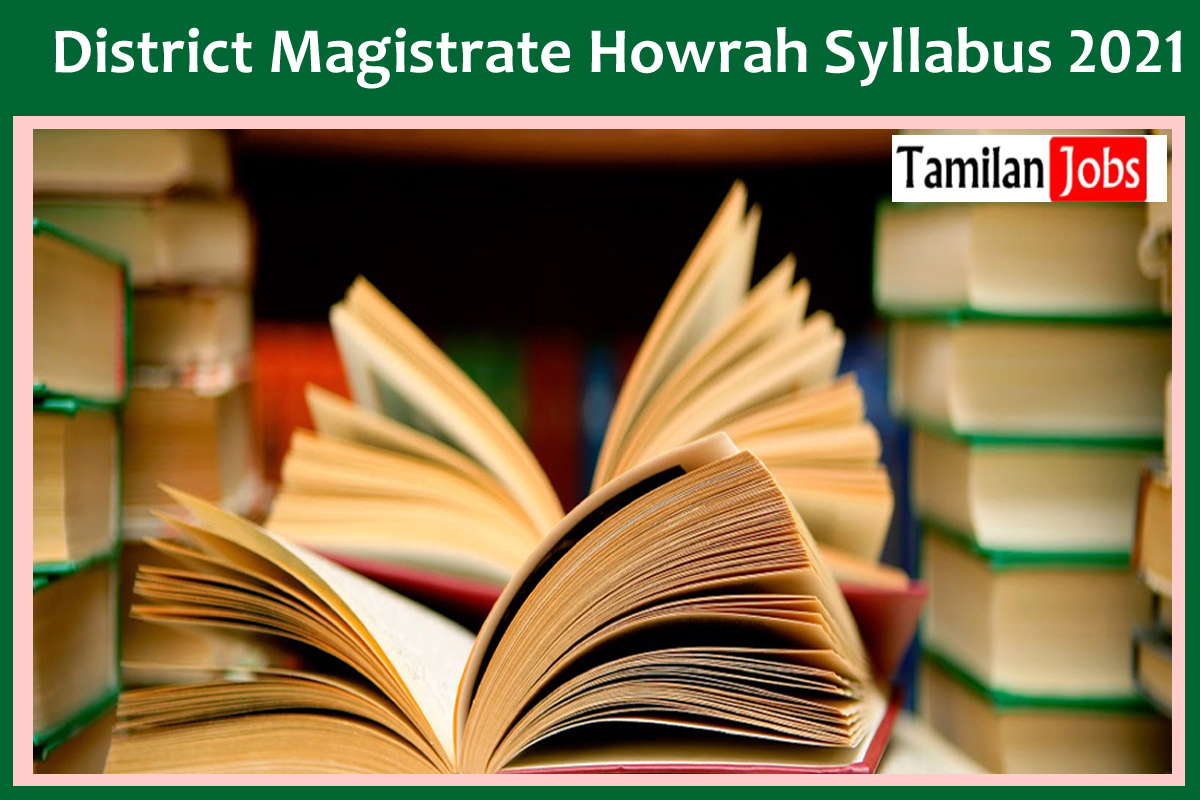 District Magistrate Howrah Syllabus 2021