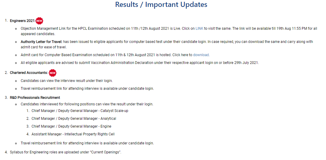 HPCL Engineer Answer key 2021