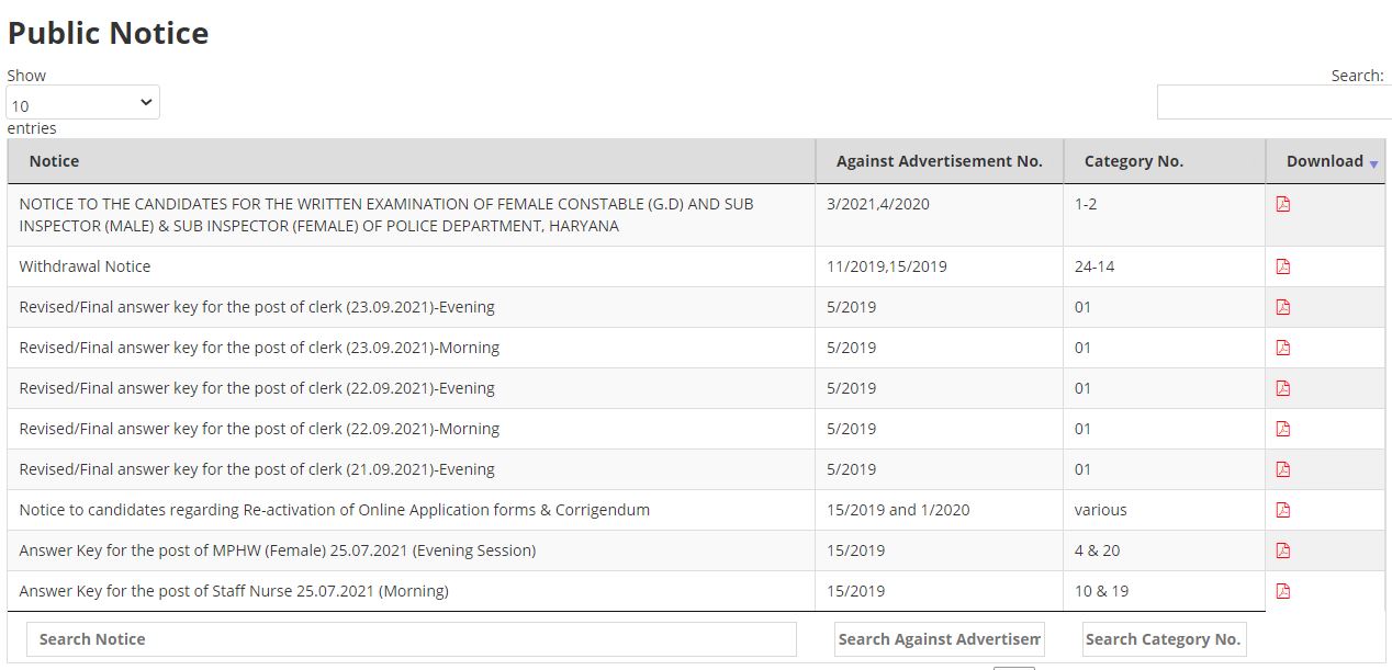 Hssc Clerk Answer Key 2021