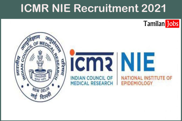 ICMR NIE Recruitment 2021