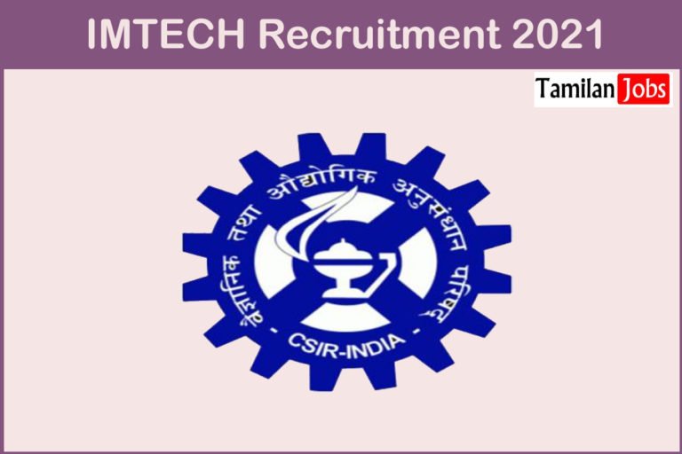 IMTECH Recruitment 2021