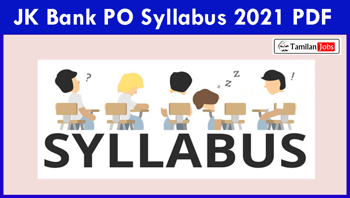 JK Bank PO Syllabus 2021 PDF