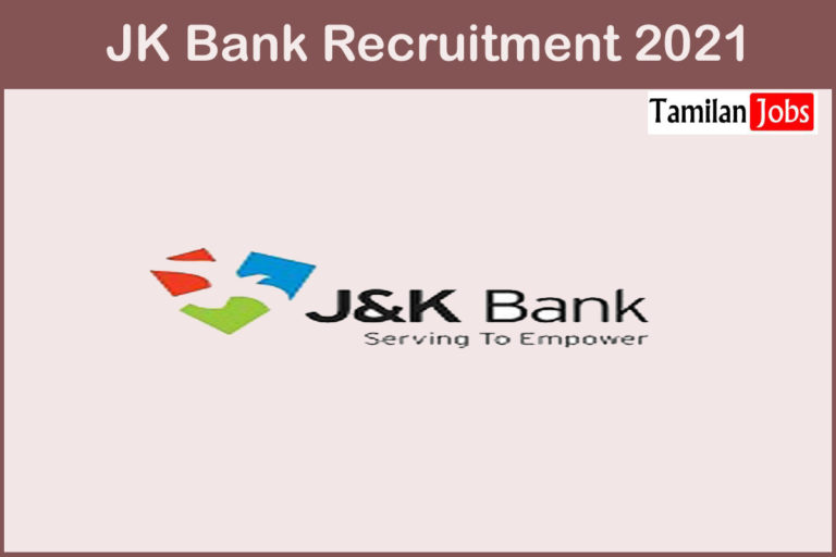 JK Bank Recruitment 2021