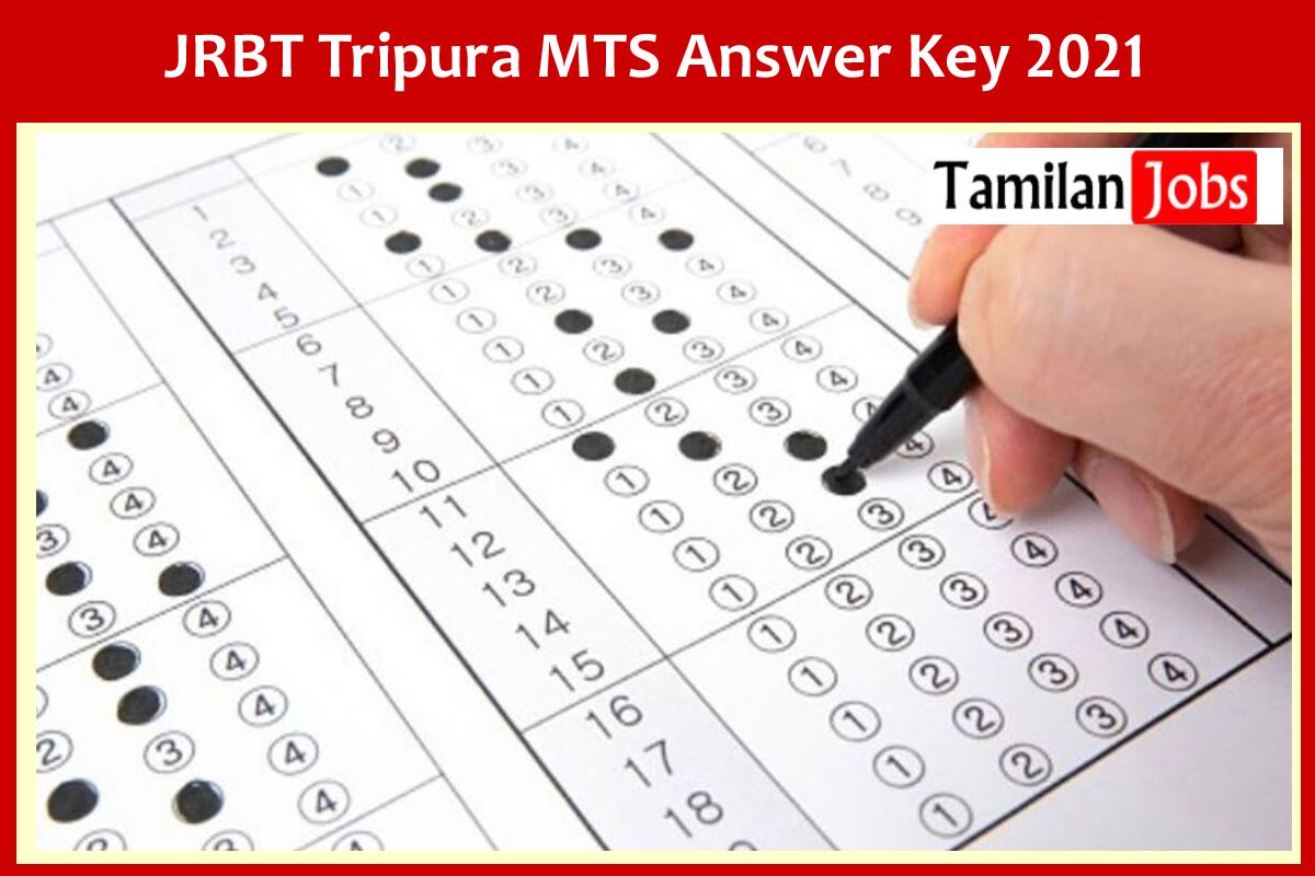 JRBT Tripura MTS Answer Key 2021