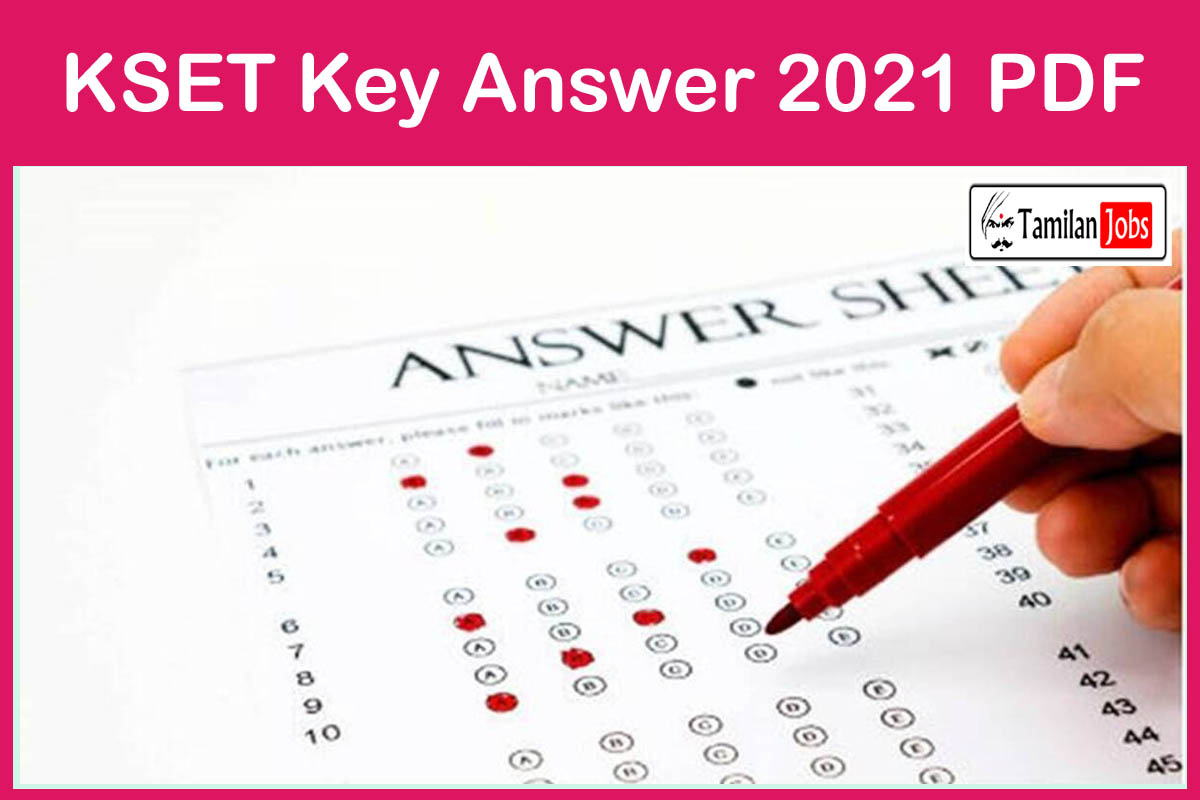 KSET Key Answer 2021 PDF