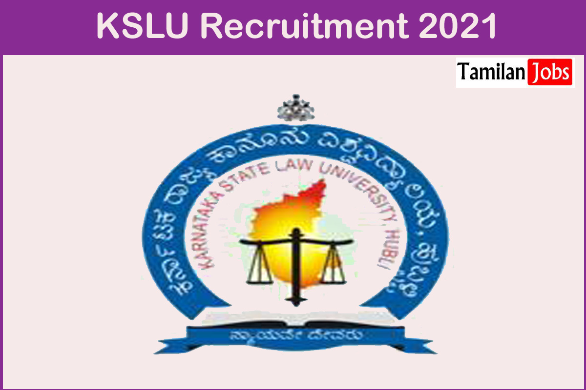 Kslu Recruitment 2021