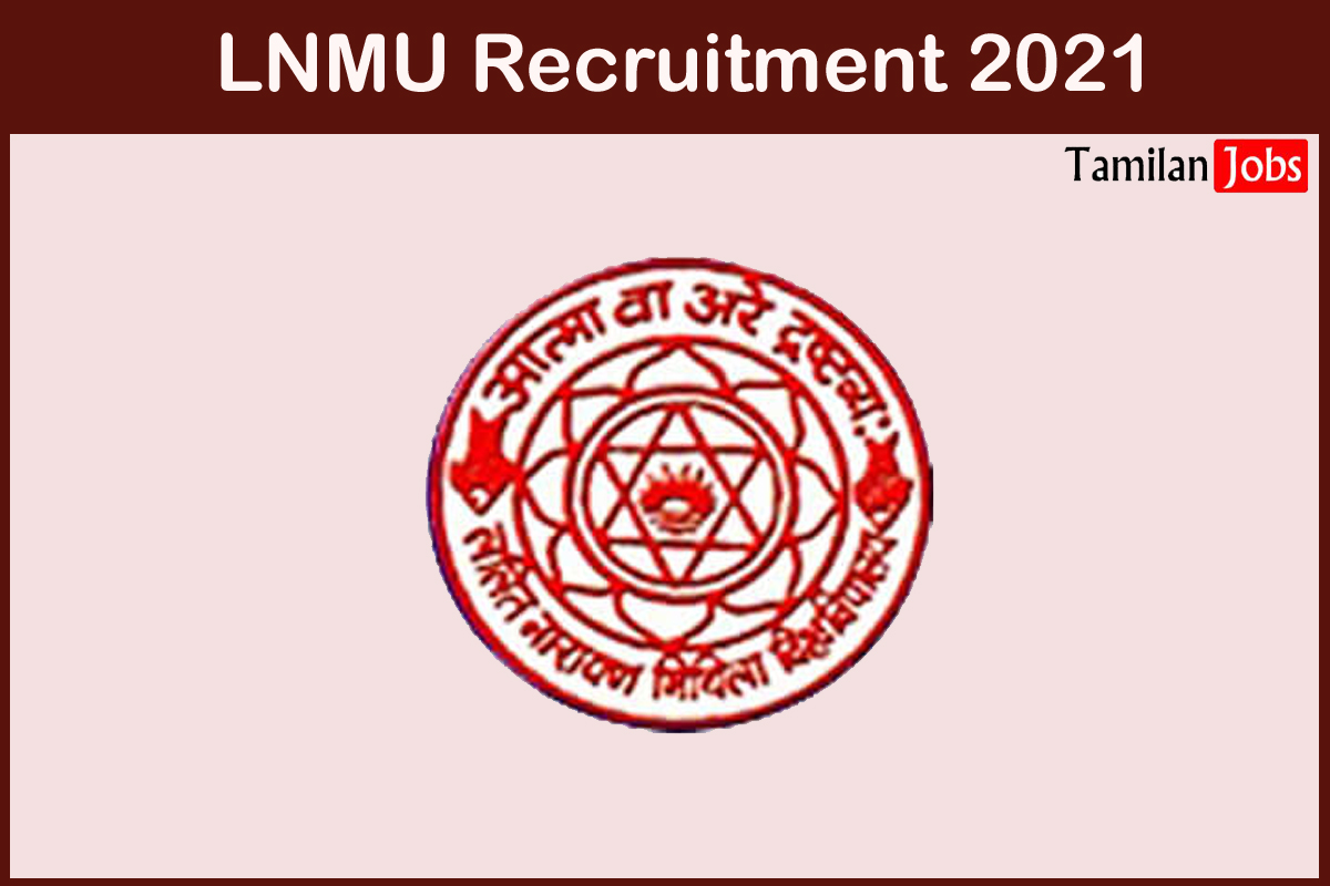 LNMU Recruitment 2021