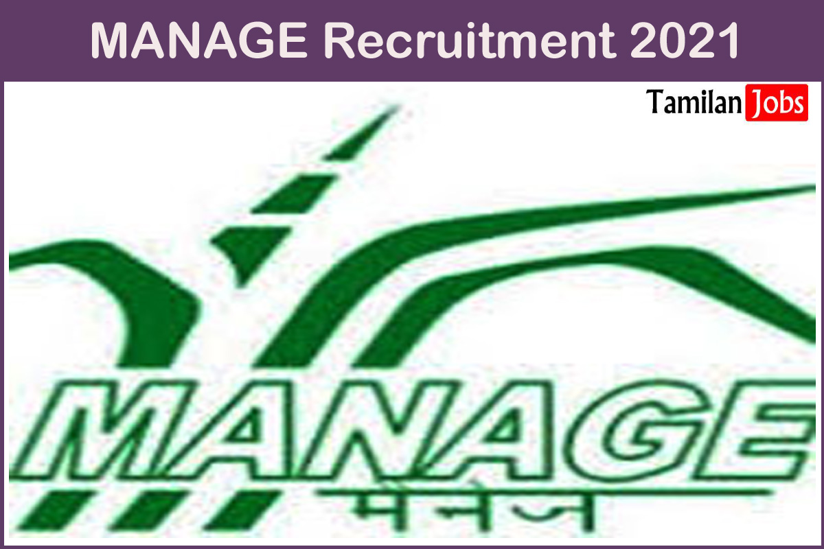 MANAGE Recruitment 2021