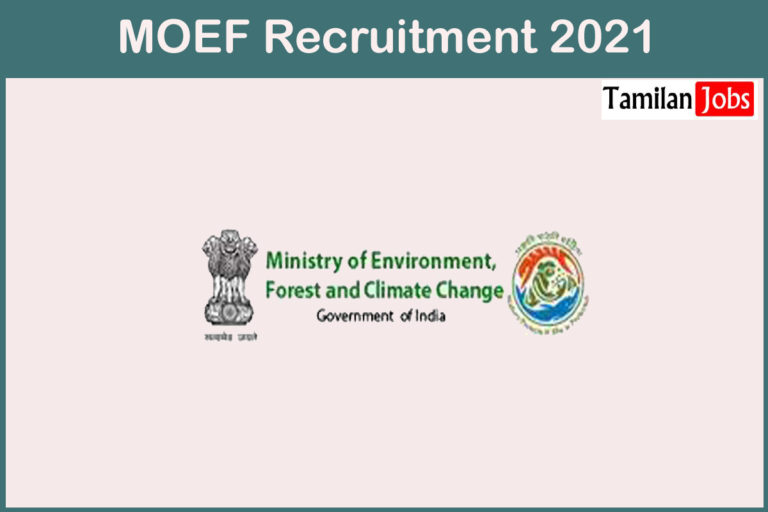 MOEF Recruitment 2021