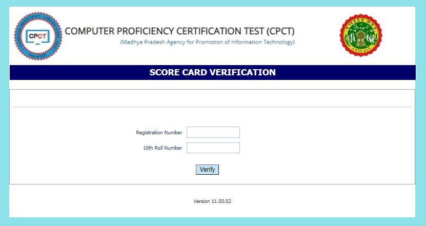 MP CPCT Result 2021