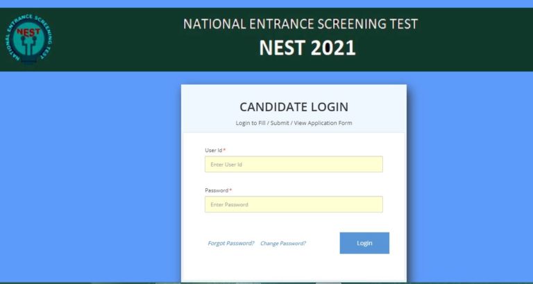 NEST 2021 Admit Card