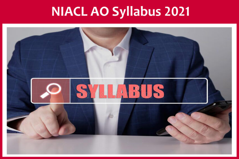 NIACL AO Syllabus 2021