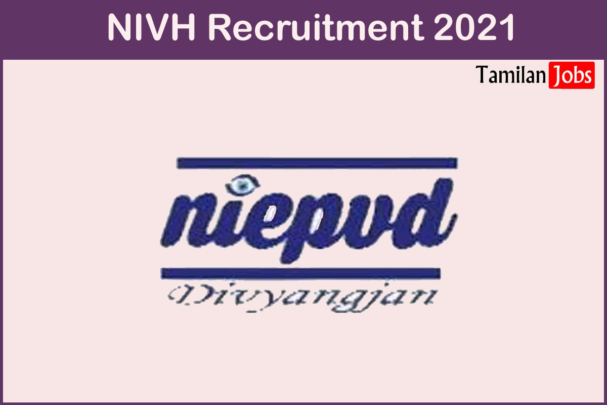 NIVH Recruitment 2021