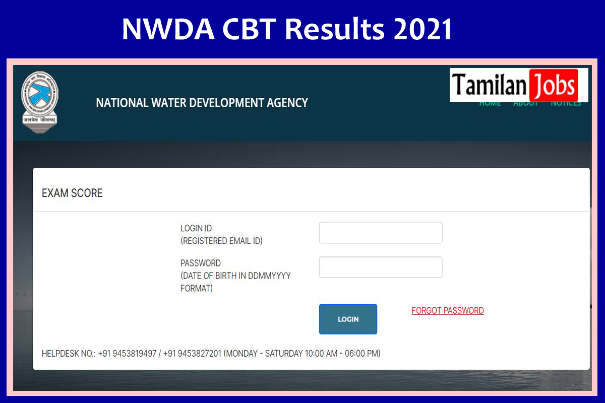 NWDA CBT Results 2021