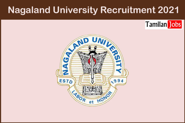 Nagaland University Recruitment 2021