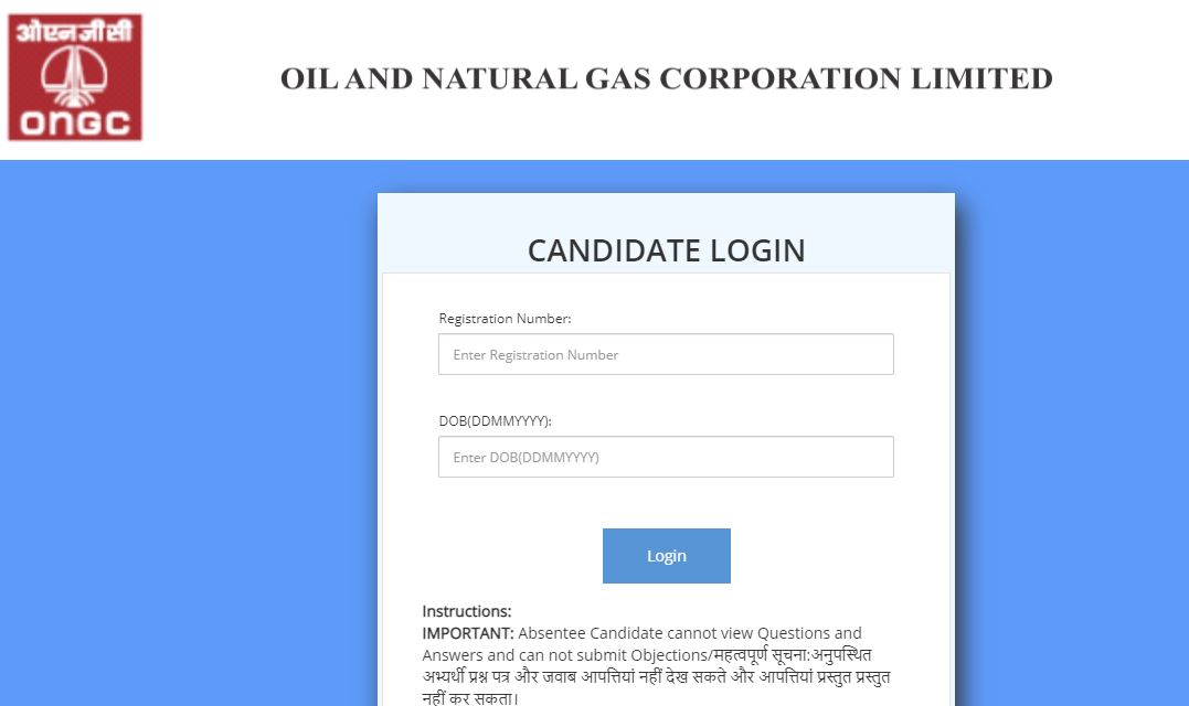 ONGC Answer Key 2021