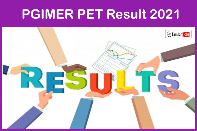 PGIMER PET Result 2021