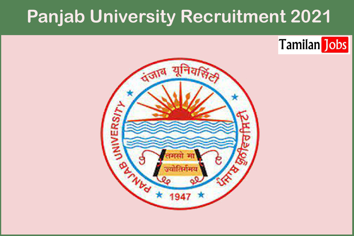 Panjab University Recruitment 2021