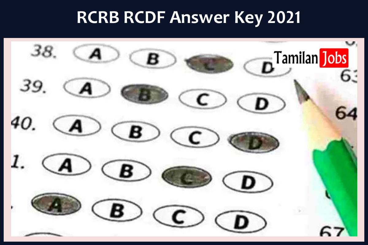 RCRB RCDF Answer Key 2021