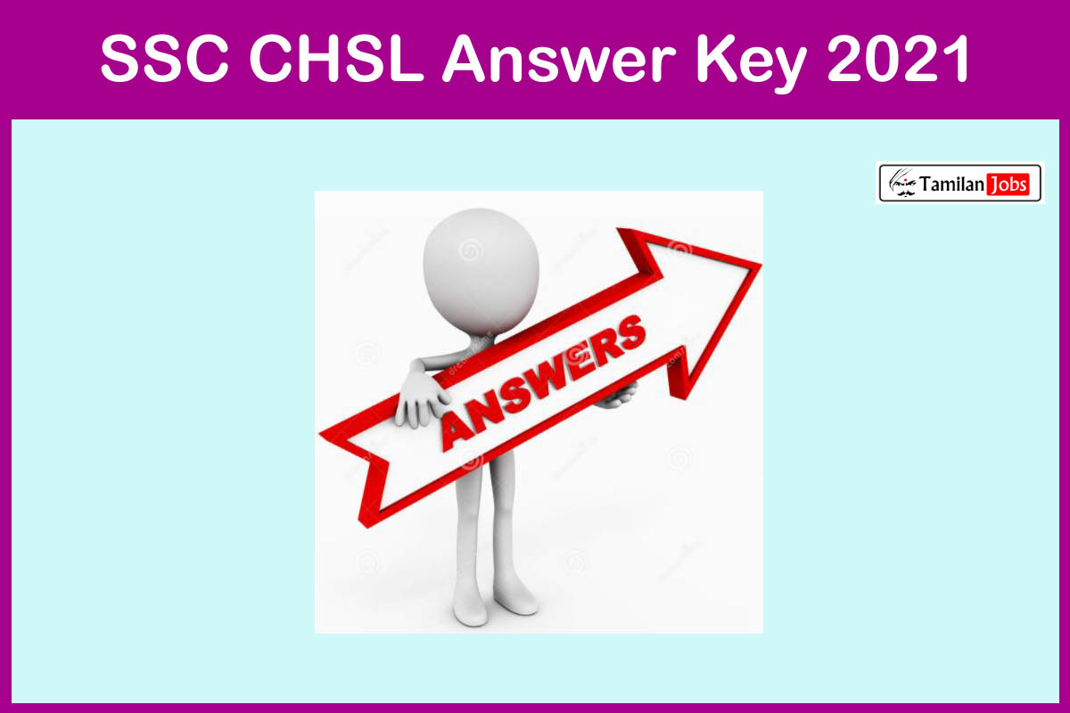 SSC CHSL Answer Key 2021