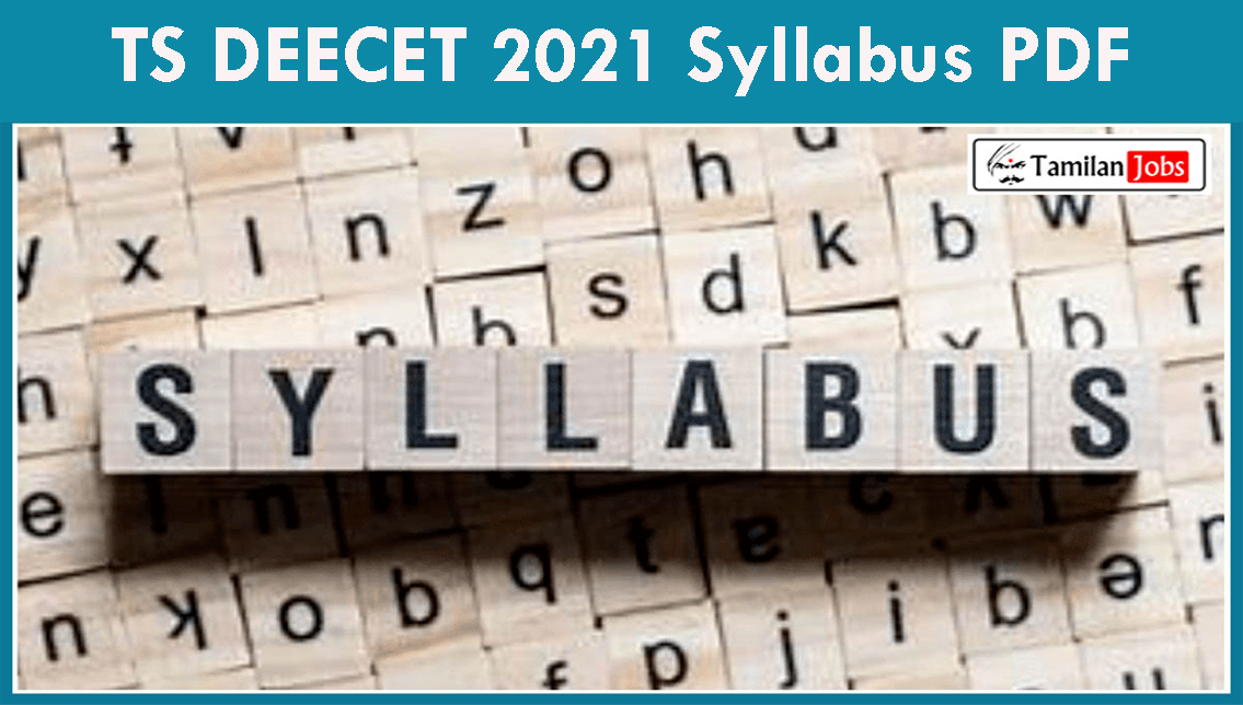 TS DEECET 2021 Syllabus PDF