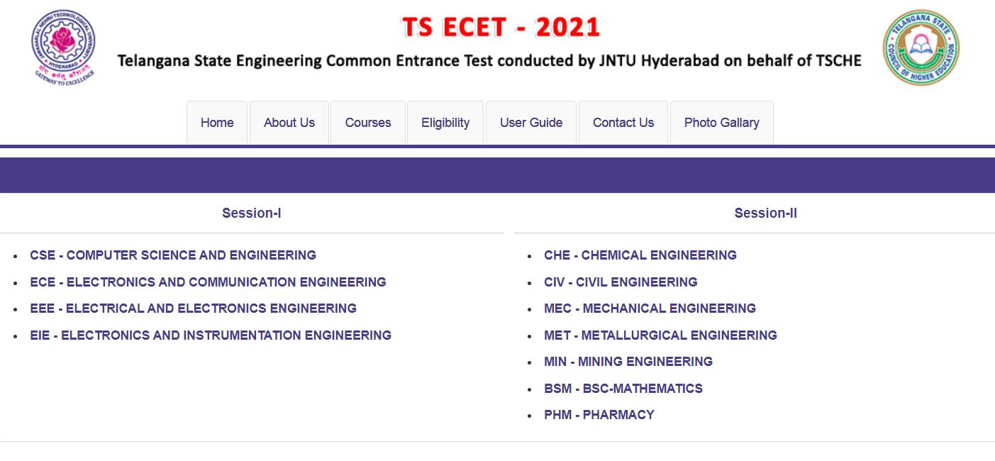 TS Engineering Common Entrance Test 2021 Answer Key