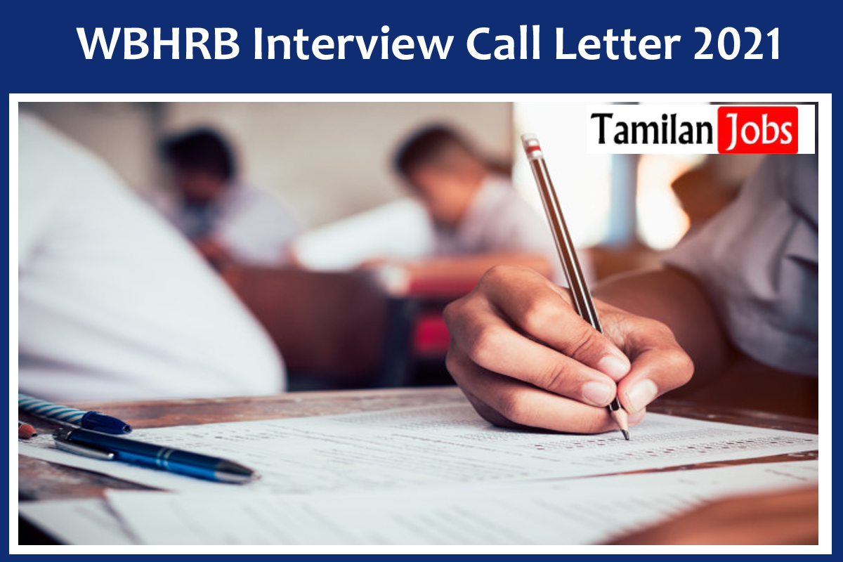 WBHRB Interview Call Letter 2021