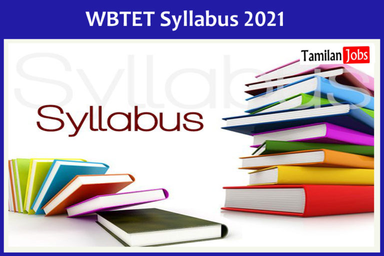 WBTET Syllabus 2021
