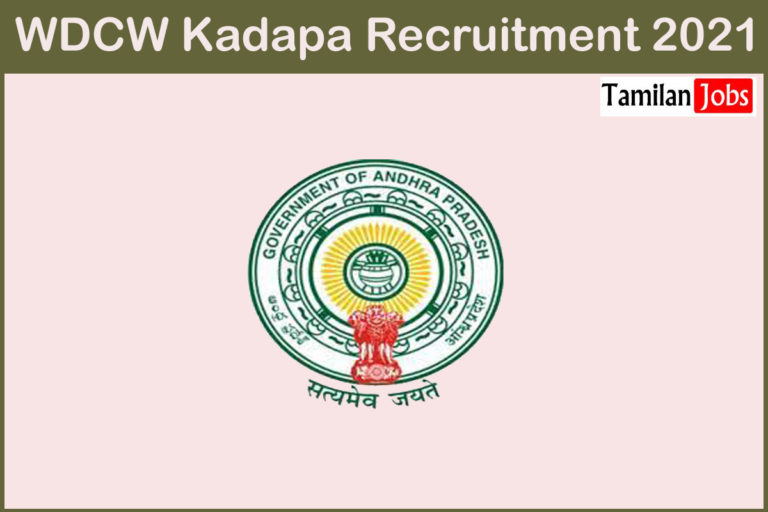 WDCW Kadapa Recruitment 2021