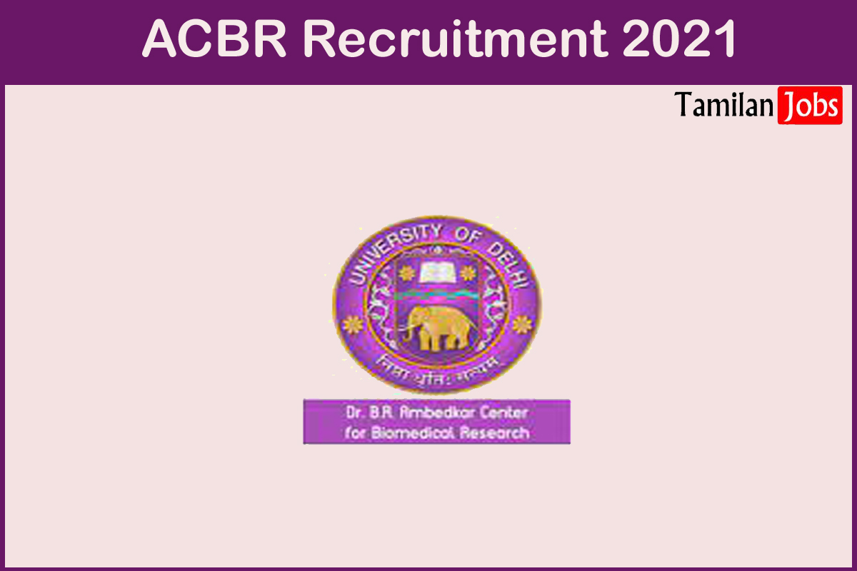 Acbr Recruitment 2021