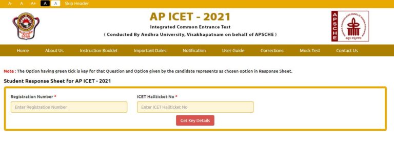 AP ICET Answer Key 2021