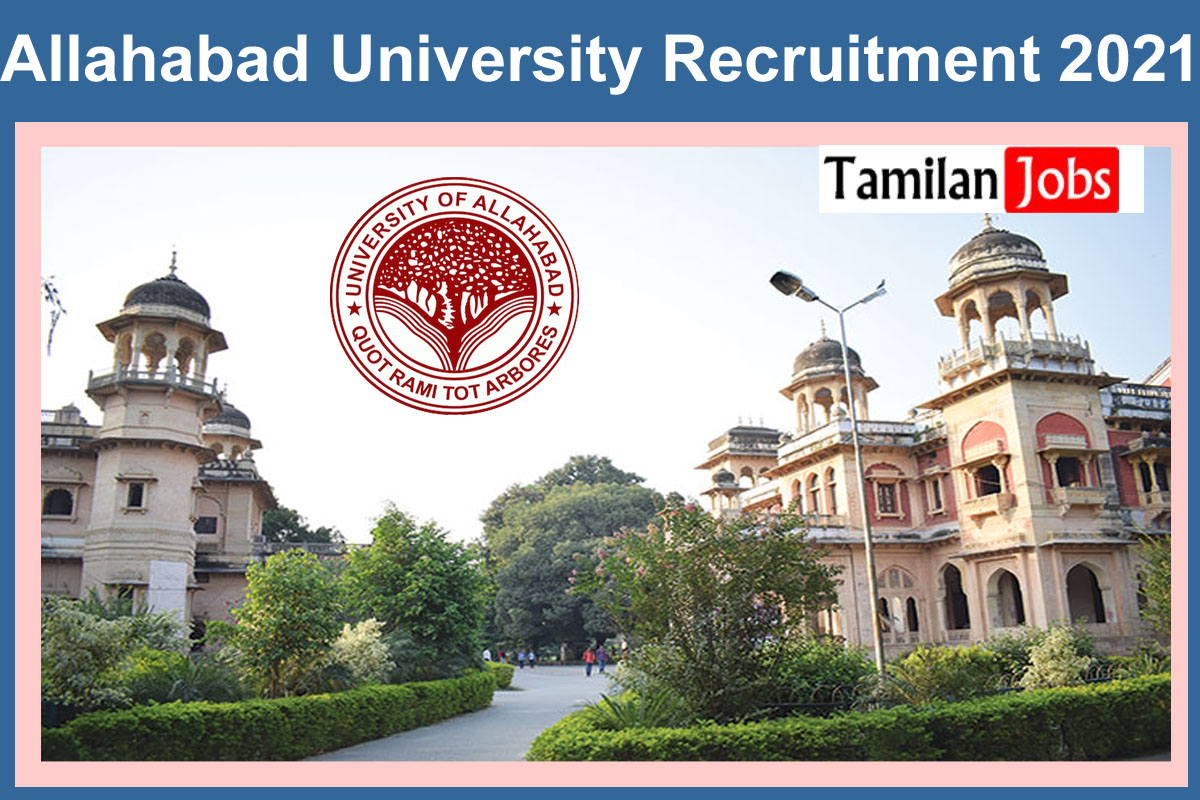 Allahabad University Recruitment 2021