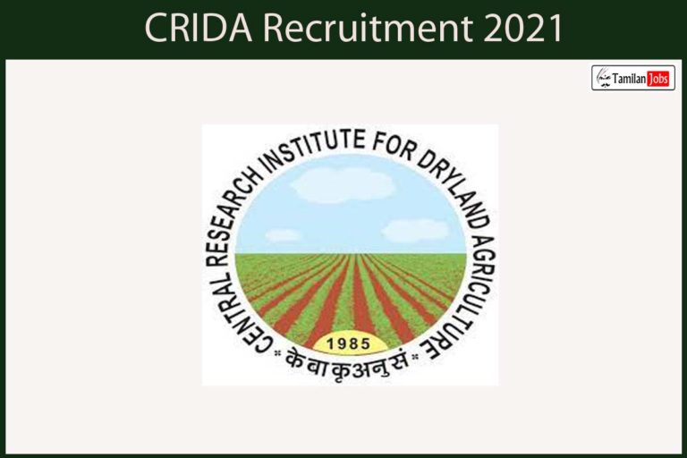 CRIDA Recruitment 2021