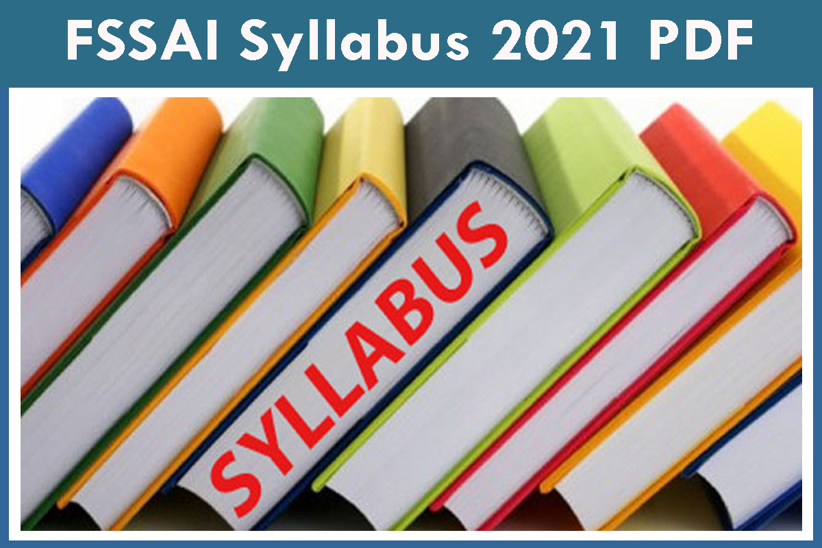 FSSAI Syllabus 2021 PDF