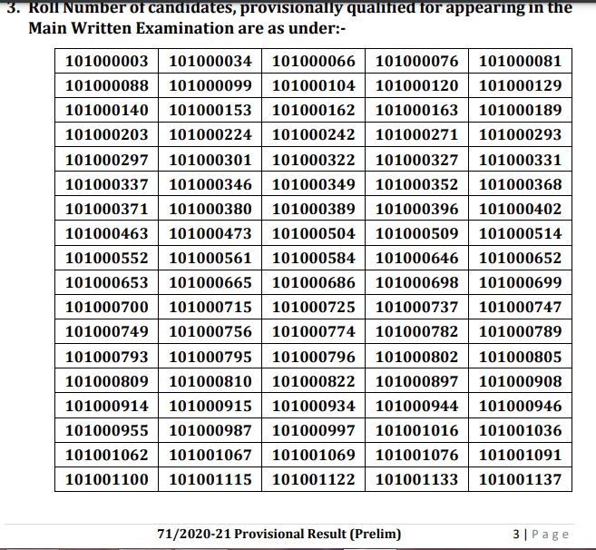 GPSC Engineering Services Result 2021