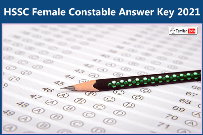 HSSC Female Constable Answer Key 2021