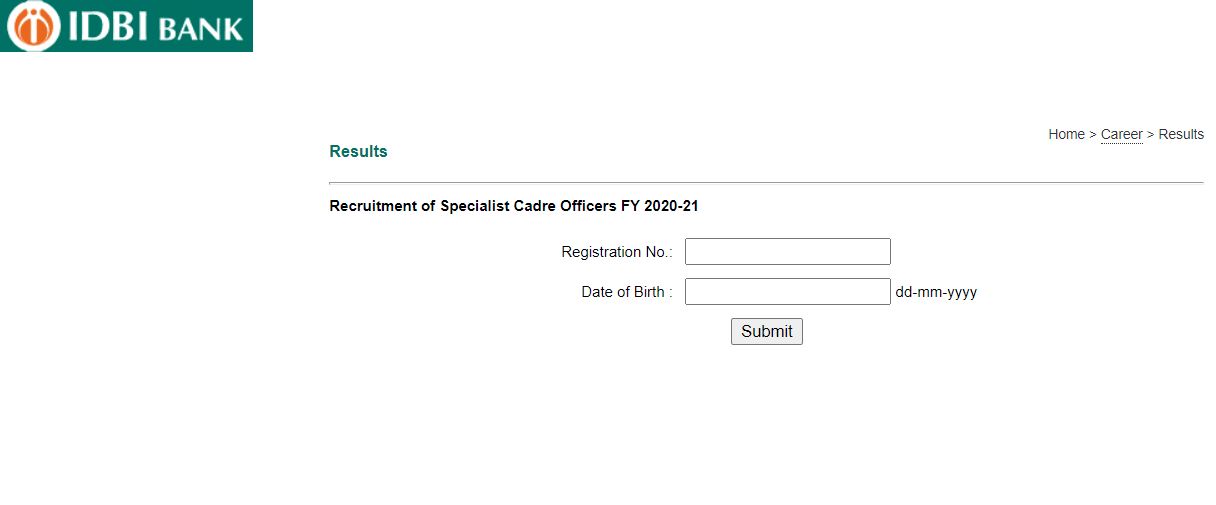 IDBI SCO Result 2021