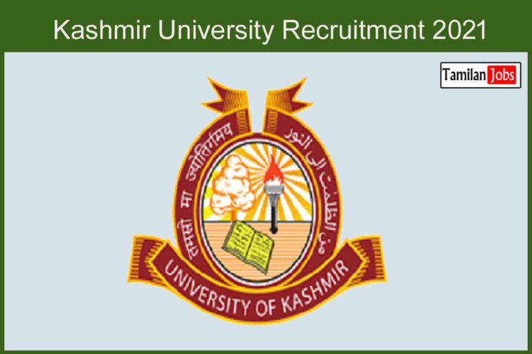 Kashmir University Recruitment 2021
