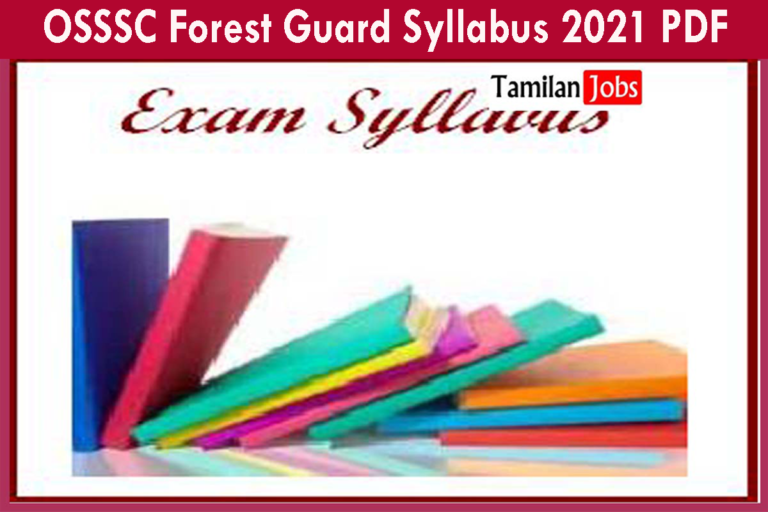 OSSSC Forest Guard Syllabus 2021 PDF