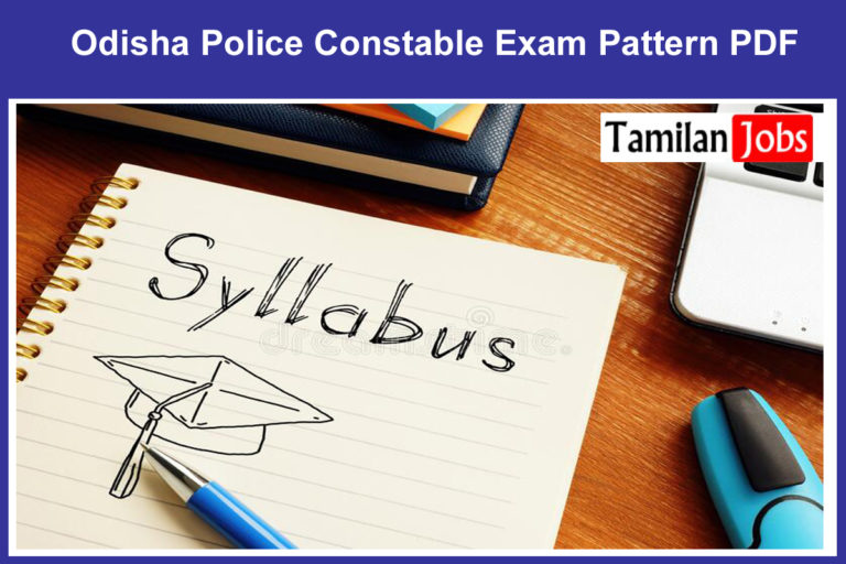 Odisha Police Constable Exam Pattern PDF