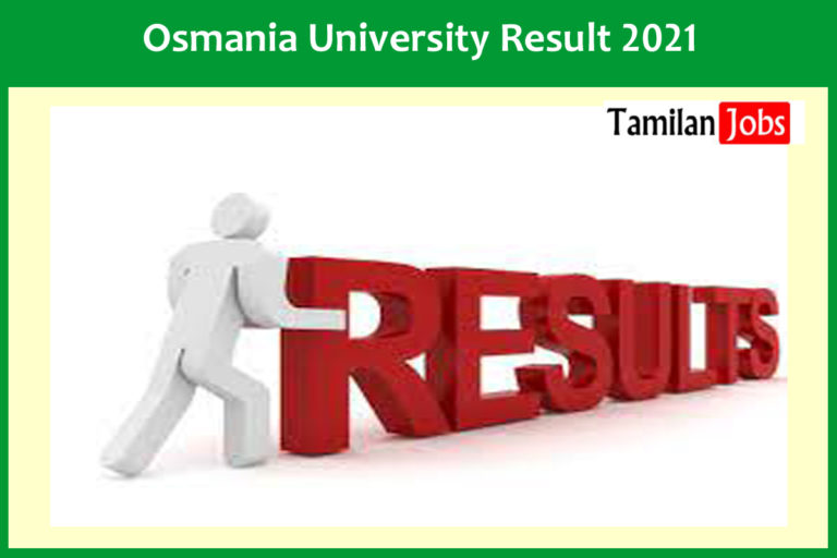 Osmania University Result 2021