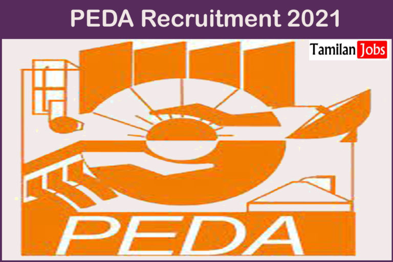 PEDA Recruitment 2021