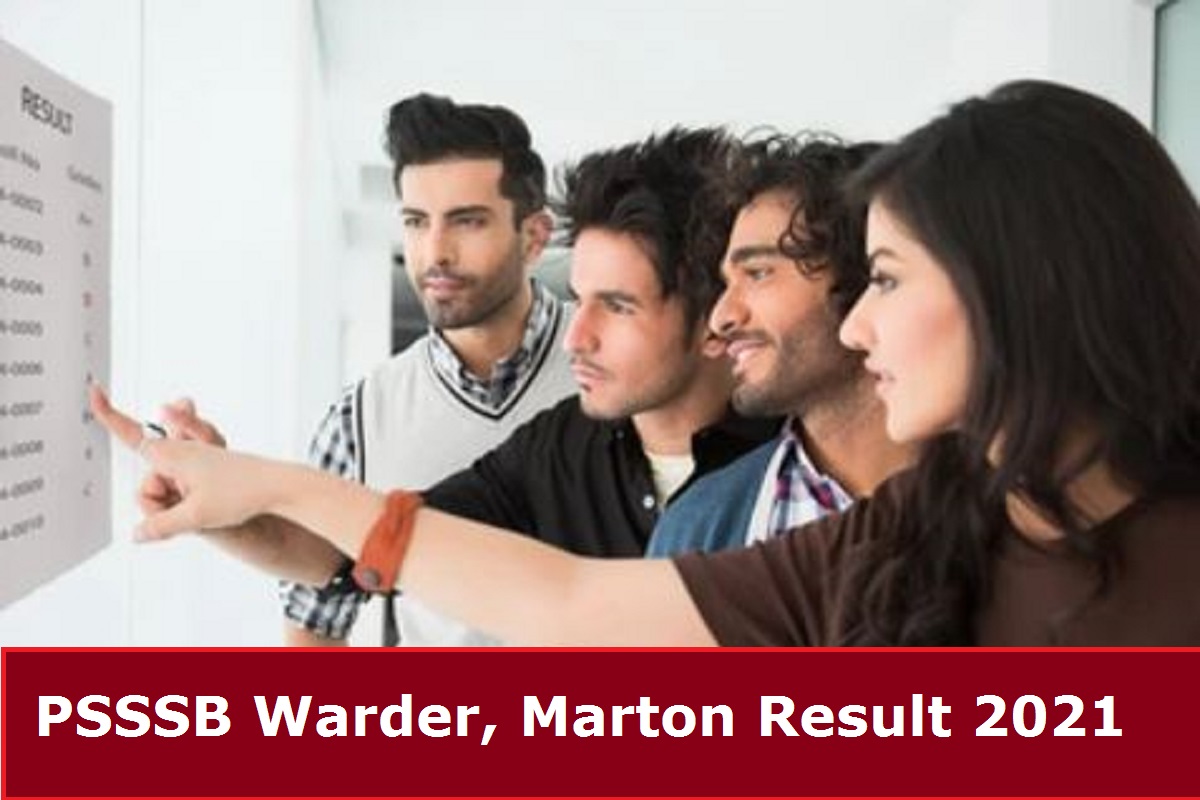 PSSSB Warder, Marton Result 2021