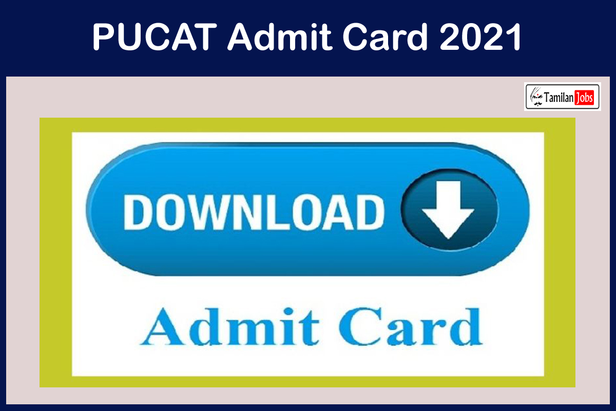 PUCAT Admit Card 2021