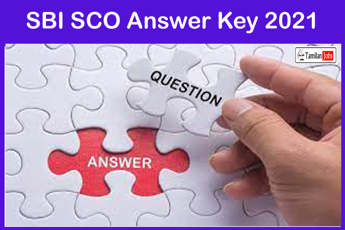 SBI SCO Answer Key 2021