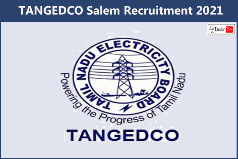 TANGEDCO Salem Recruitment 2021